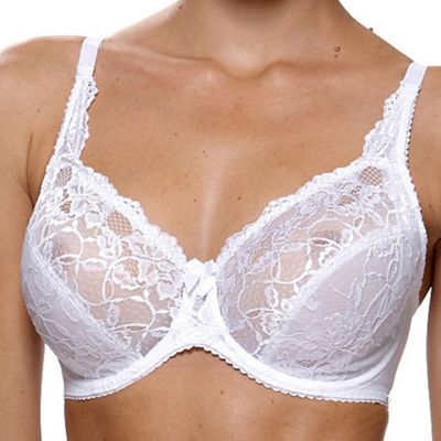 Charnos Online exclusive white 'rosalind' full cup bra